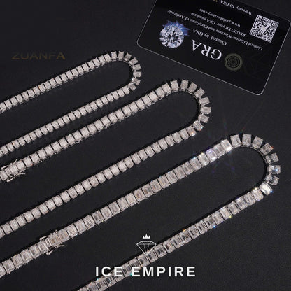 Iced Out Gold Plated Moissanite Cuban Chain