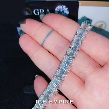 Iced Out Rose Gold Plated Moissanite Cuban Chain