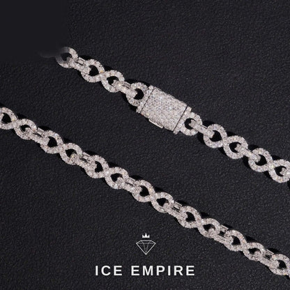 Iced Out Rose Gold Plated Moissanite Cuban Chain