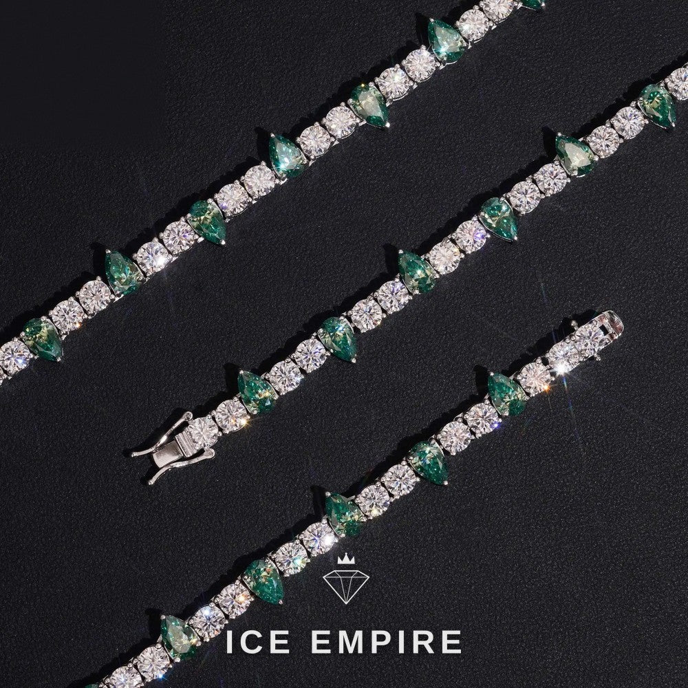 Iced Out Rose Gold Plated Moissanite Cuban Chain