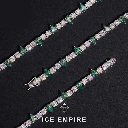 Iced Out Rose Gold Plated Moissanite Cuban Chain
