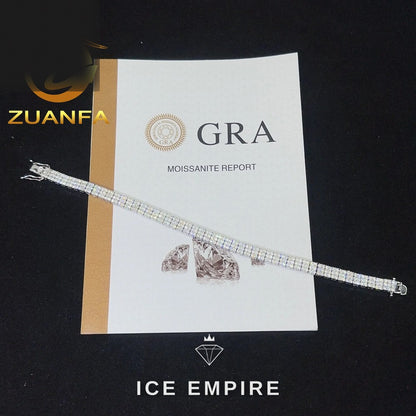 Iced Out Rose Gold Plated Moissanite Cuban Chain