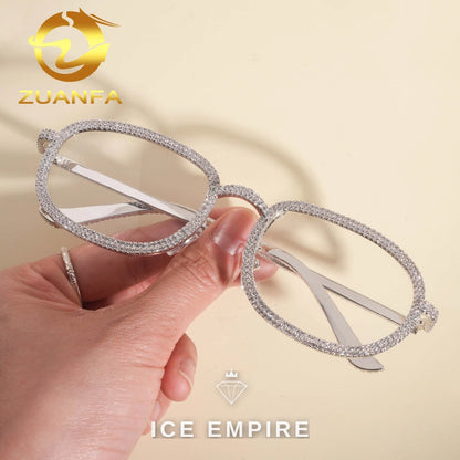 Iced Out 925 Silver Glasses