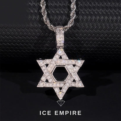 Iced Out 925 Silver Pendant