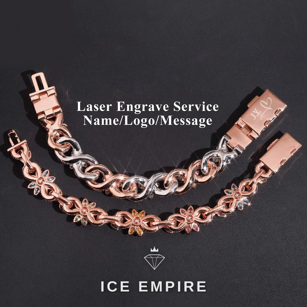 Iced Out Baguette 925 Silver Moissanite Cuban Chain