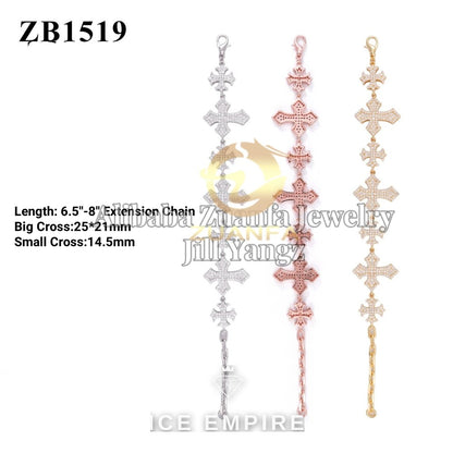 Iced Out Rose Gold Plated Moissanite Cuban Chain