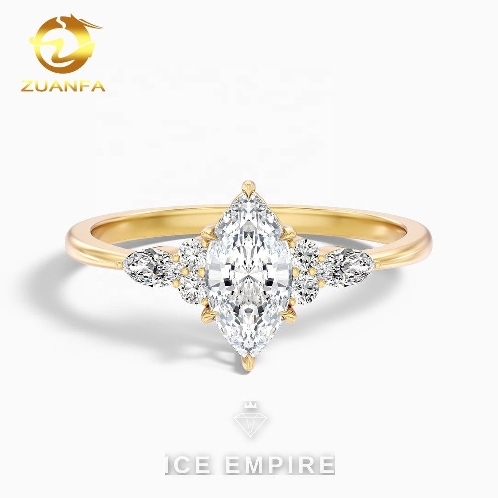 Iced Out 10K Gold Lab Grown Diamond Pendant