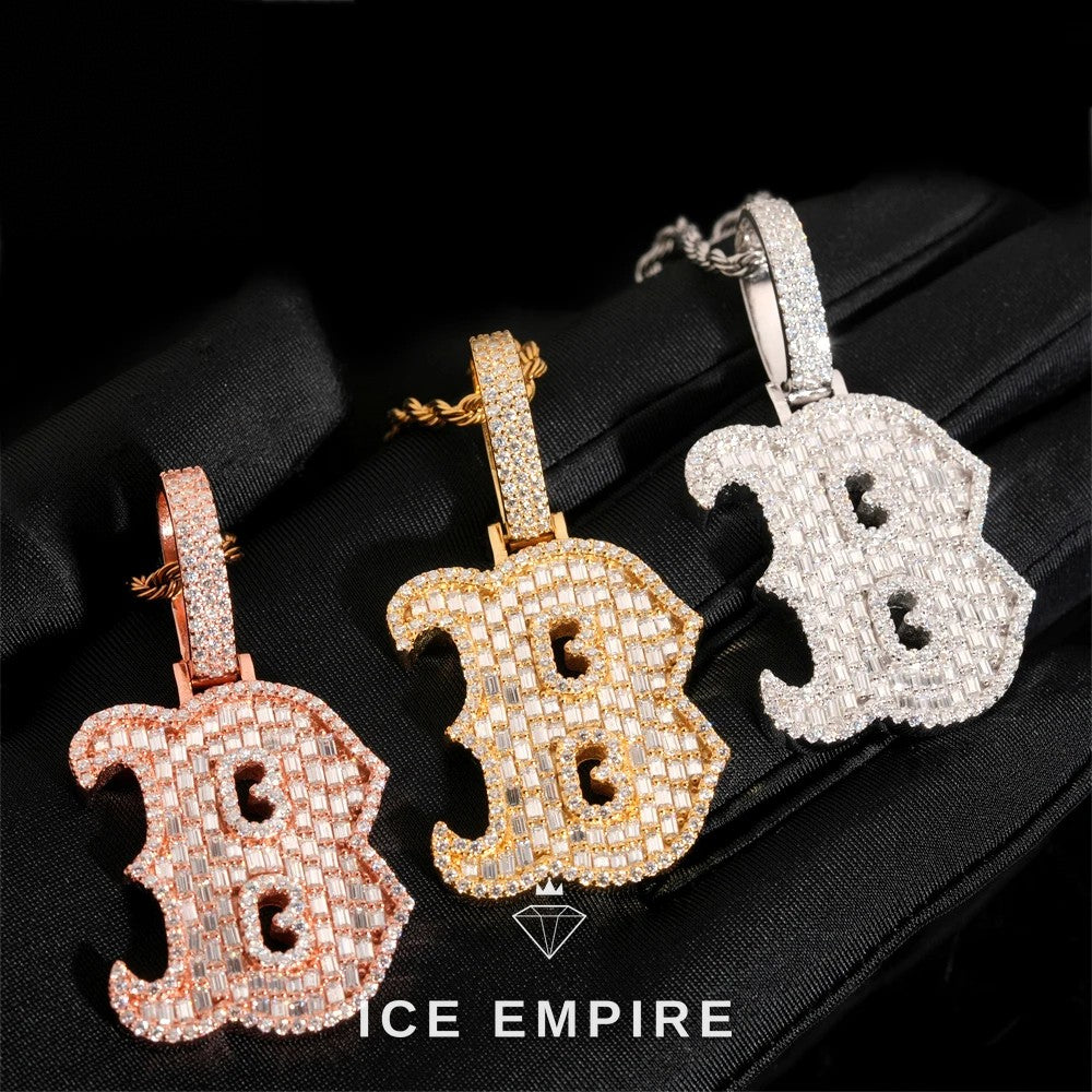 Baguette Rose Gold Plated Pendant