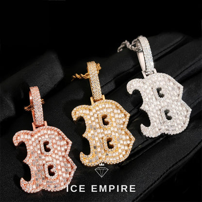 Baguette Rose Gold Plated Pendant