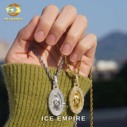 Iced Out 925 Silver Moissanite Pendant