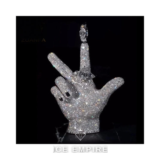 Iced Out 925 Silver Moissanite Pendant