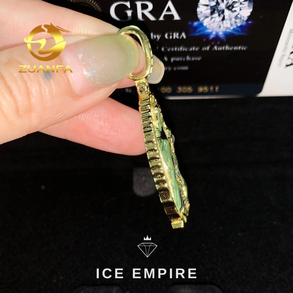 Iced Out Gold Plated Pendant
