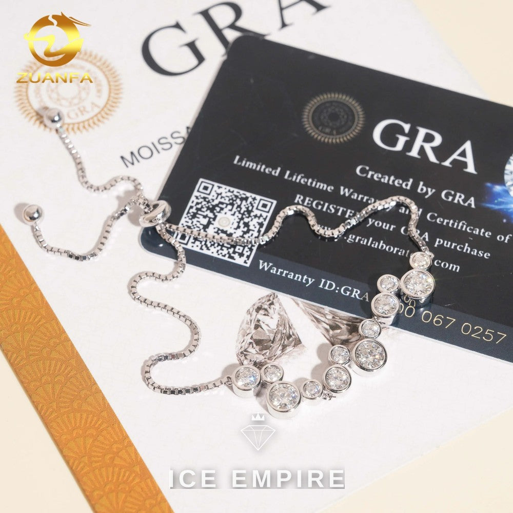 Iced Out 925 Silver Moissanite Bracelet