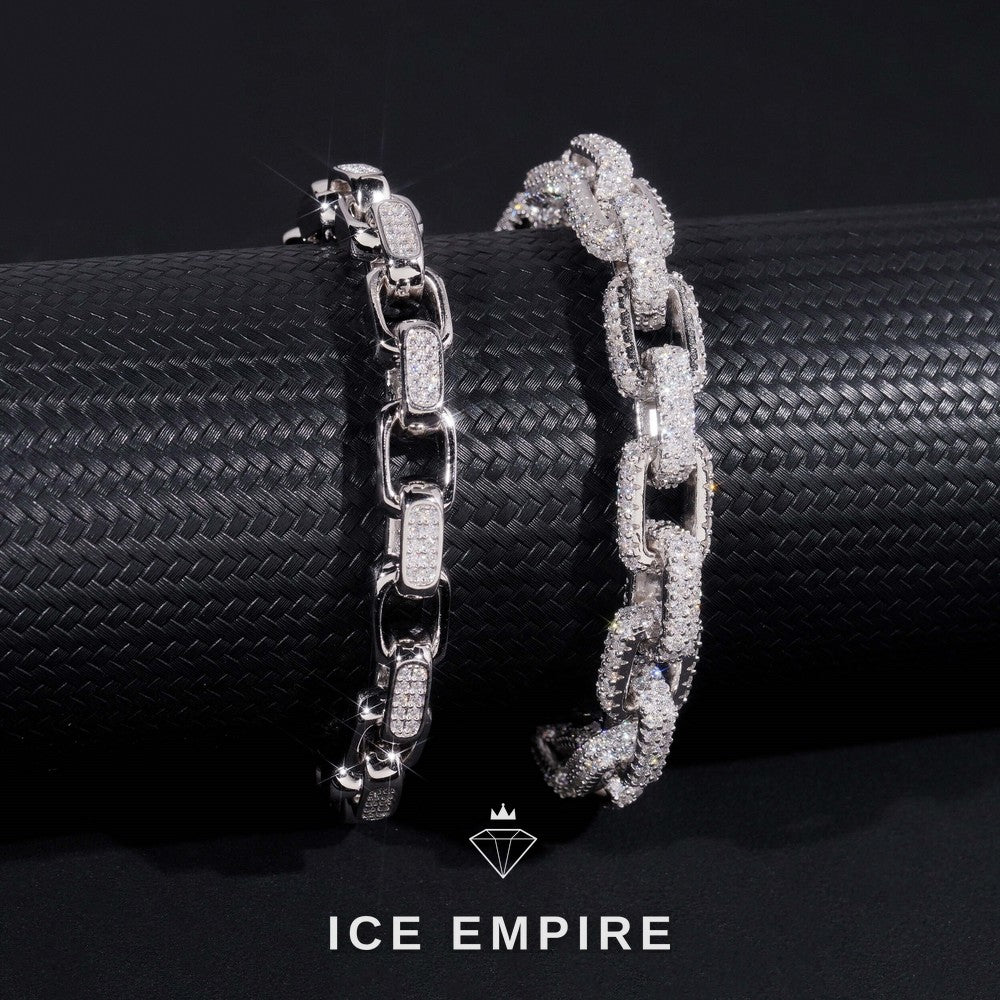 Iced Out Rose Gold Plated Moissanite Cuban Chain