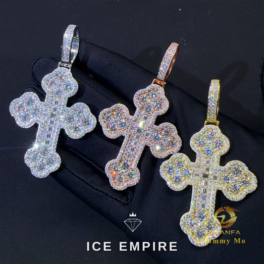 Iced Out Baguette 925 Silver Tennis Chain