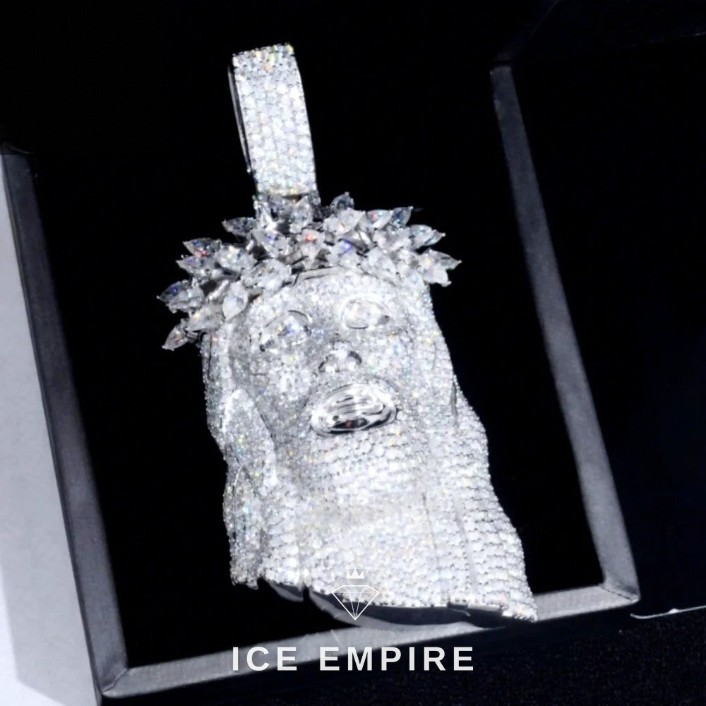 Iced Out 925 Silver Moissanite Pendant