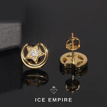 Iced Out 925 Silver Moissanite Earrings