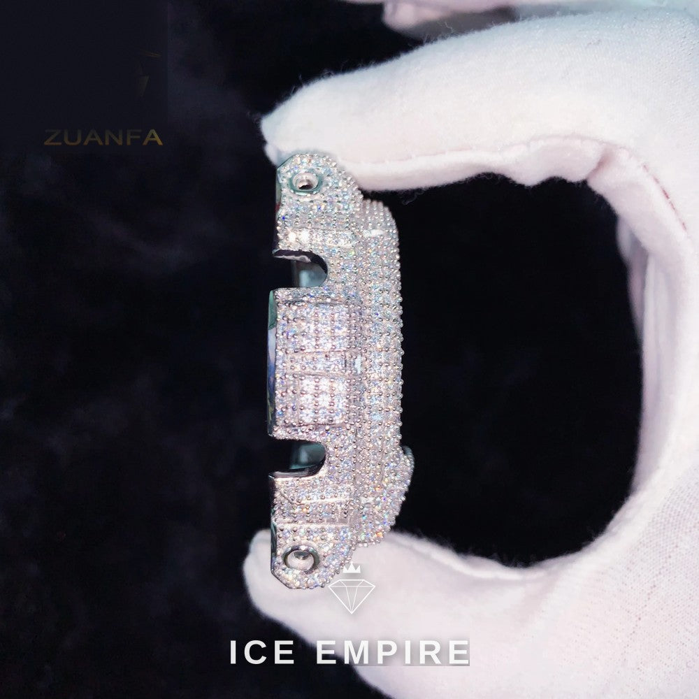 Iced Out 925 Silver Watch