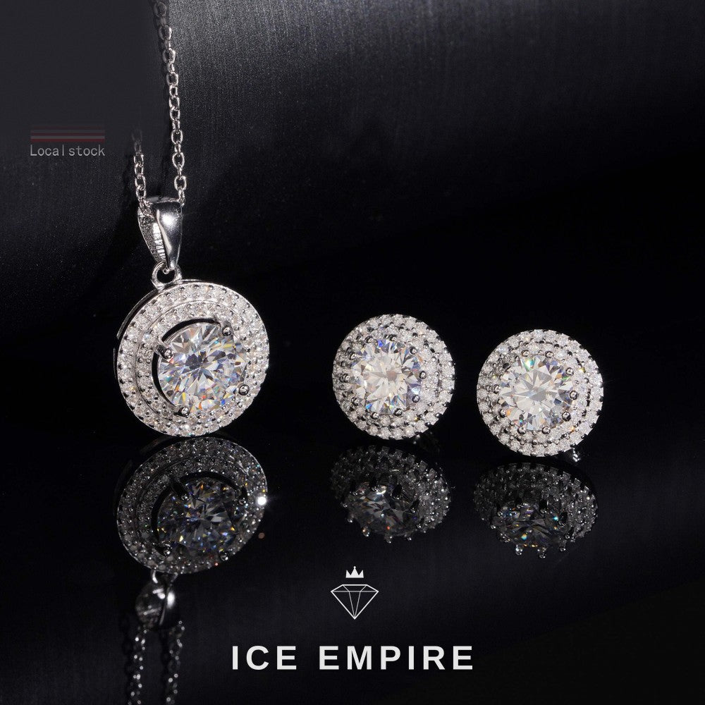 Iced Out 925 Silver Moissanite Cuban Chain