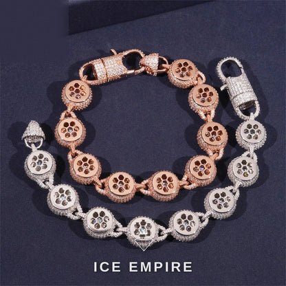 Iced Out 925 Silver Moissanite Cuban Chain
