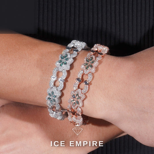 Iced Out 925 Silver Moissanite Cuban Chain