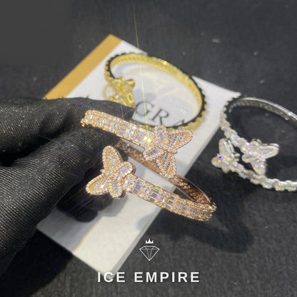 Iced Out Baguette 925 Silver Moissanite Bracelet