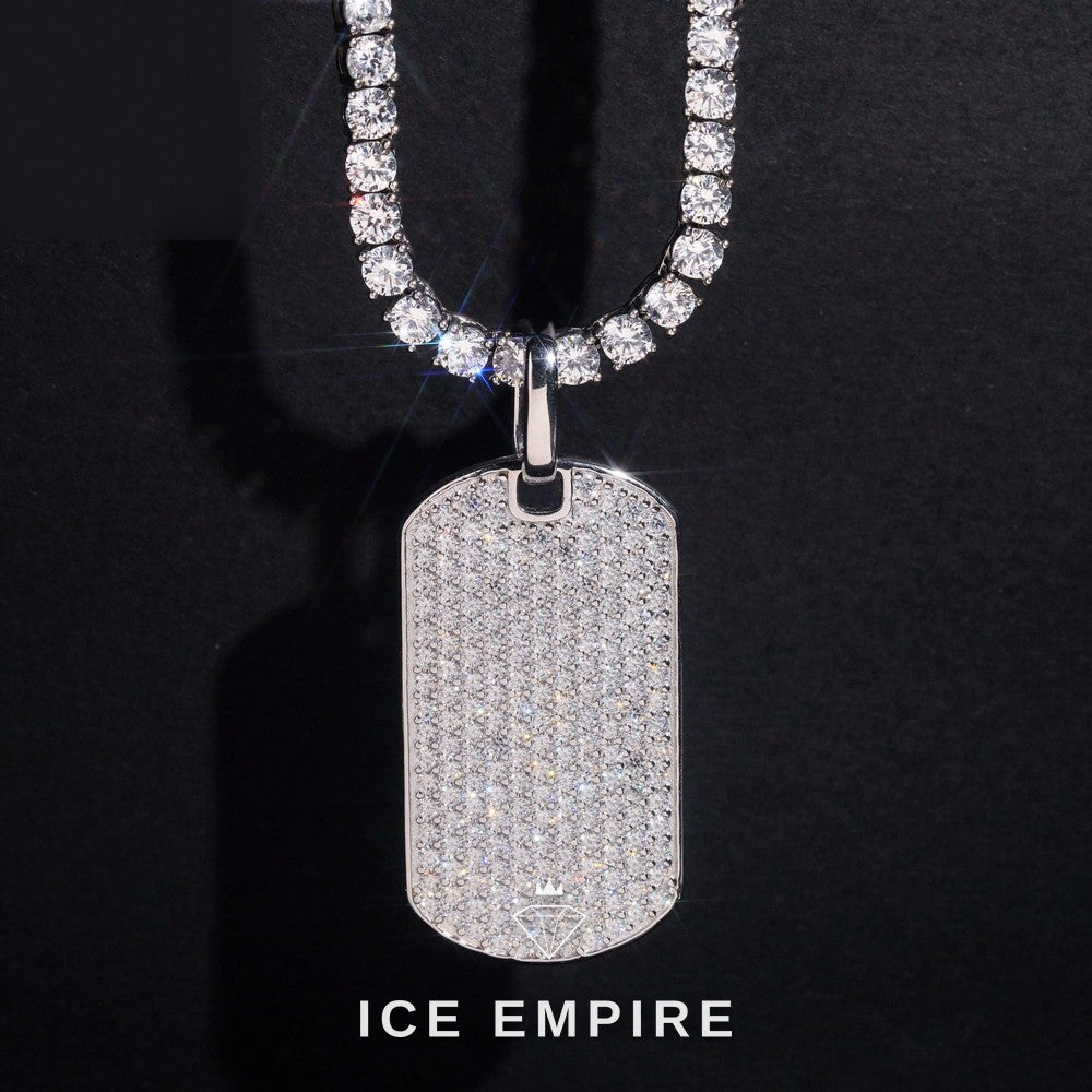 Iced Out 925 Silver Pendant