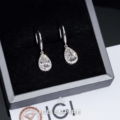 Iced Out 18K Gold Lab Grown Diamond Earrings