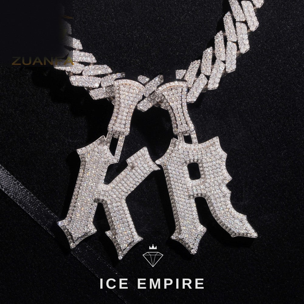 Iced Out Rose Gold Plated Pendant