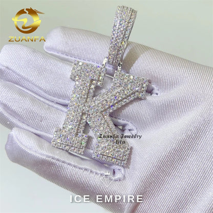 Iced Out 925 Silver Pendant