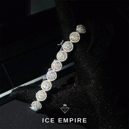 Iced Out Rose Gold Plated Moissanite Cuban Chain
