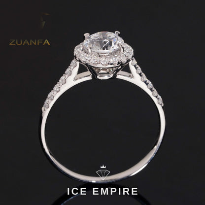 Iced Out Gold Plated Lab Grown Diamond Wedding Band