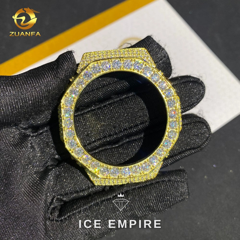 Iced Out 925 Silver Moissanite Watch