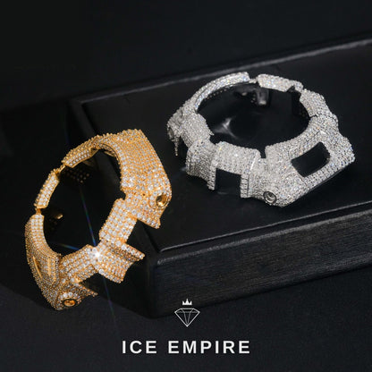 Iced Out 925 Silver Moissanite Watch