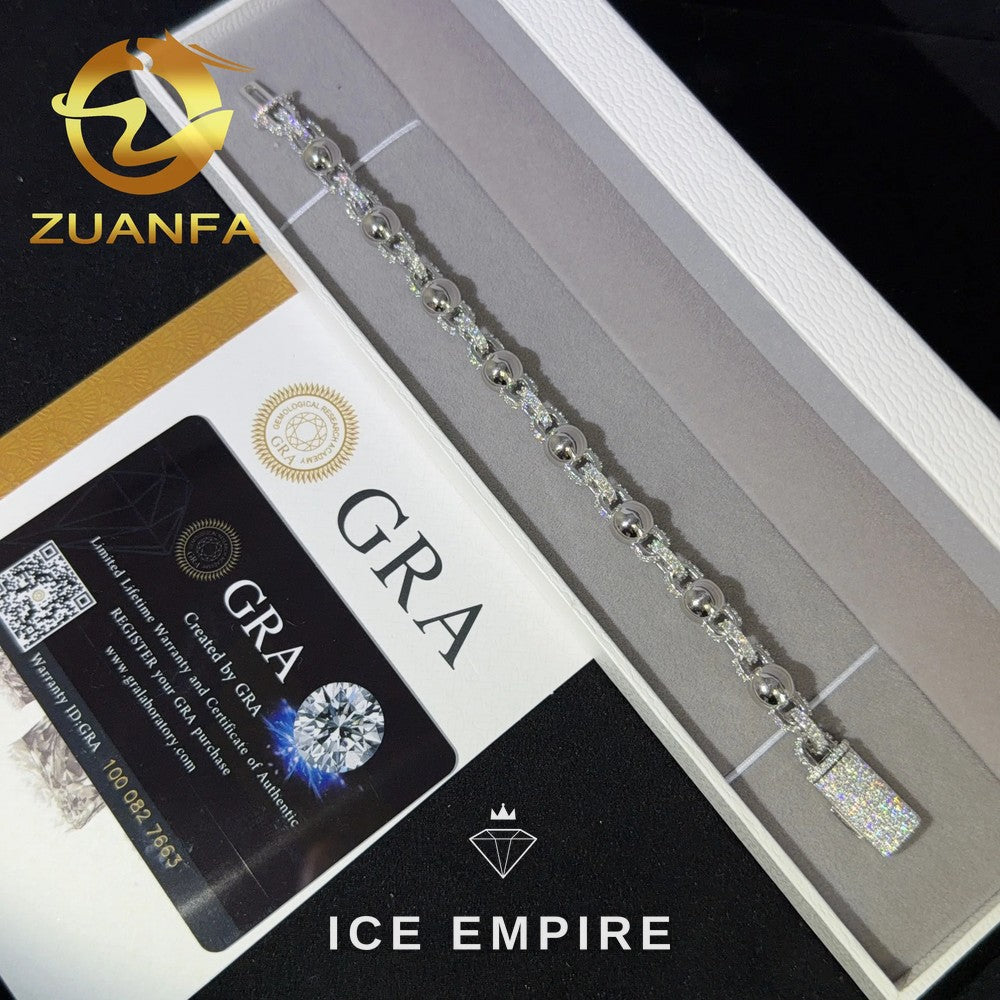Iced Out Rose Gold Plated Moissanite Cuban Chain