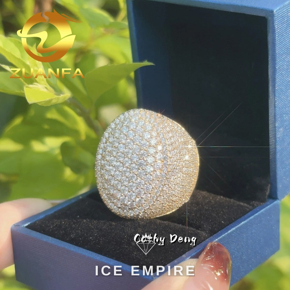Iced Out 925 Silver Moissanite Cuban Chain