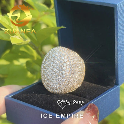 Iced Out 925 Silver Moissanite Cuban Chain