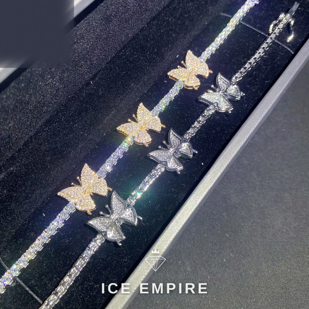 Iced Out 925 Silver Moissanite Tennis Bracelet