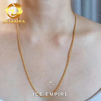 Iced Out Rose Gold Plated Cuban Chain