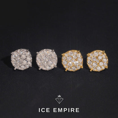 Iced Out 925 Silver Moissanite Earrings