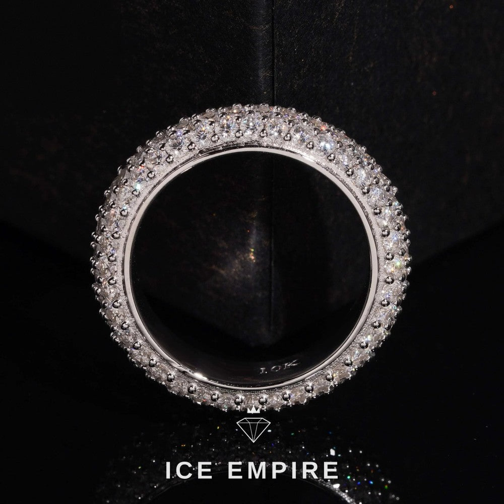 Iced Out Gold Plated Lab Grown Diamond Ring