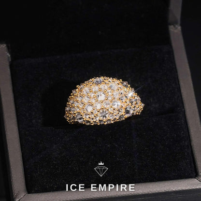 Iced Out 925 Silver Moissanite Ring