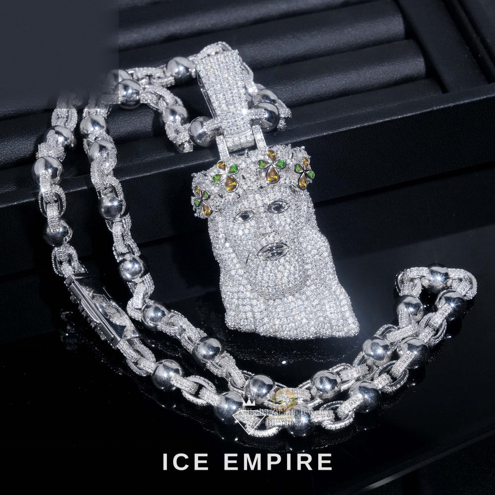 Iced Out Rose Gold Plated Moissanite Cuban Chain