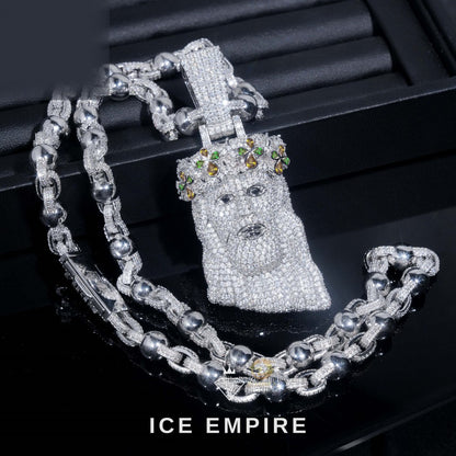 Iced Out Rose Gold Plated Moissanite Cuban Chain