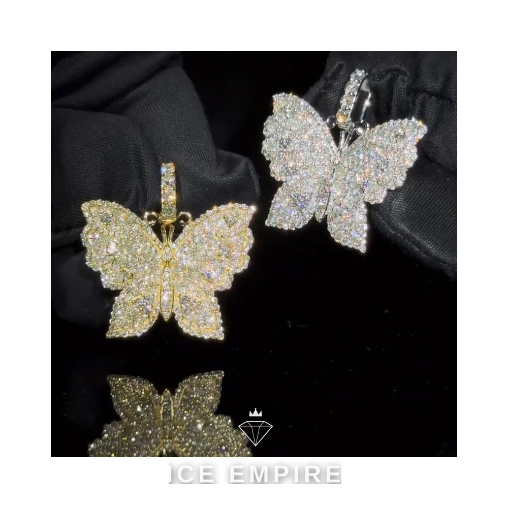 Iced Out Gold Plated Lab Grown Diamond Pendant