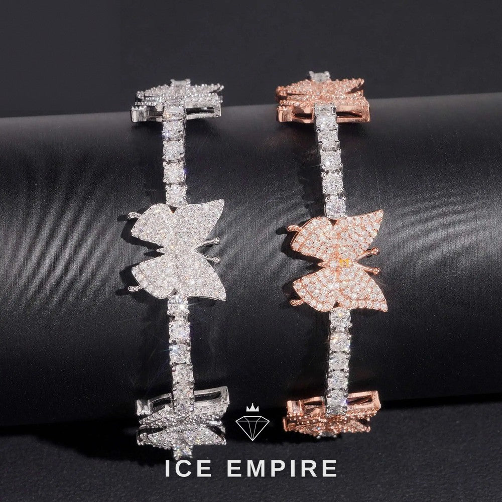 Iced Out 925 Silver Moissanite Tennis Chain