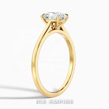 Iced Out Gold Plated Lab Grown Diamond Wedding Band