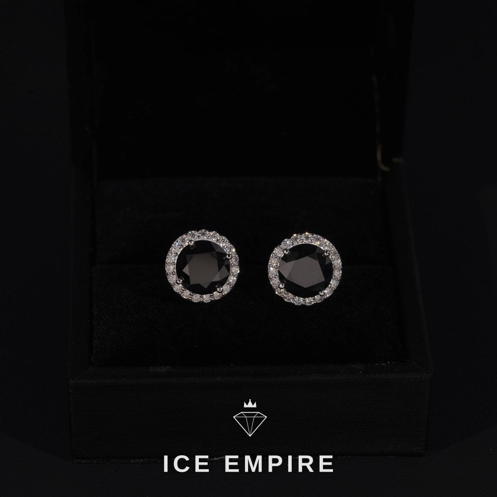 Iced Out 925 Silver Moissanite Earrings