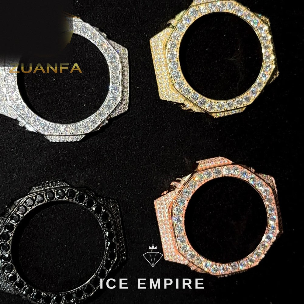 Iced Out 925 Silver Moissanite Watch