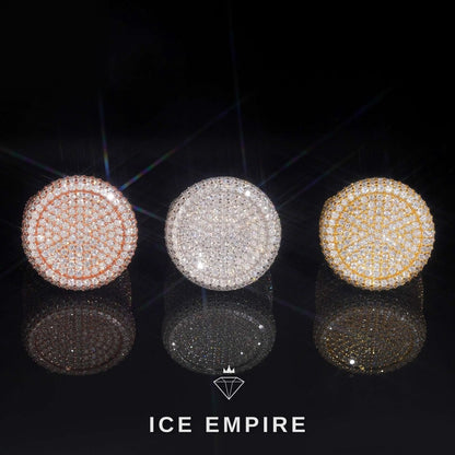 Iced Out 925 Silver Moissanite Ring